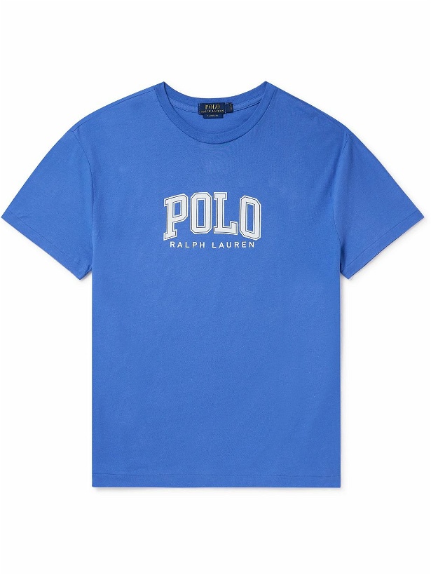 Photo: Polo Ralph Lauren - Logo-Appliquéd Cotton-Jersey T-Shirt - Blue