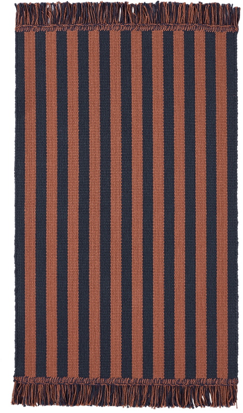 Photo: HAY Navy & Red Striped Door Mat