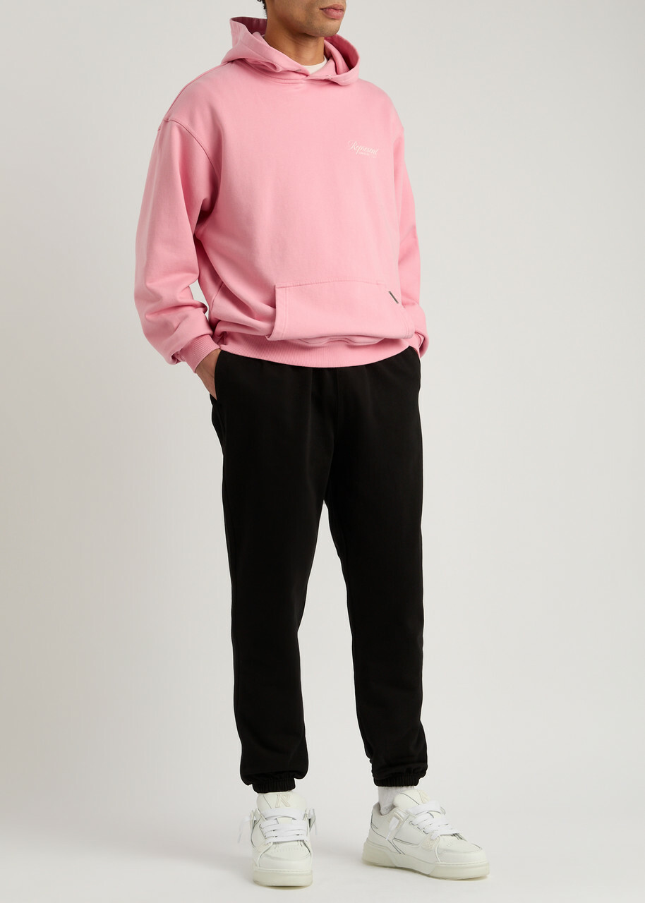 Represent Initial Cotton Sweatpants Black