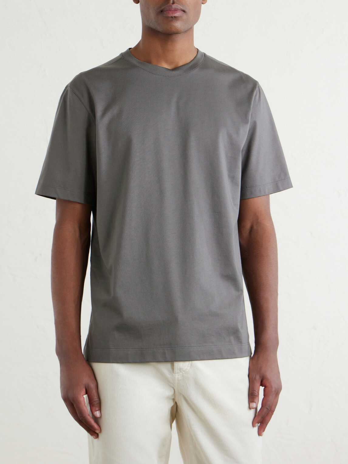 Zegna - Cotton-Jersey T-Shirt - Brown