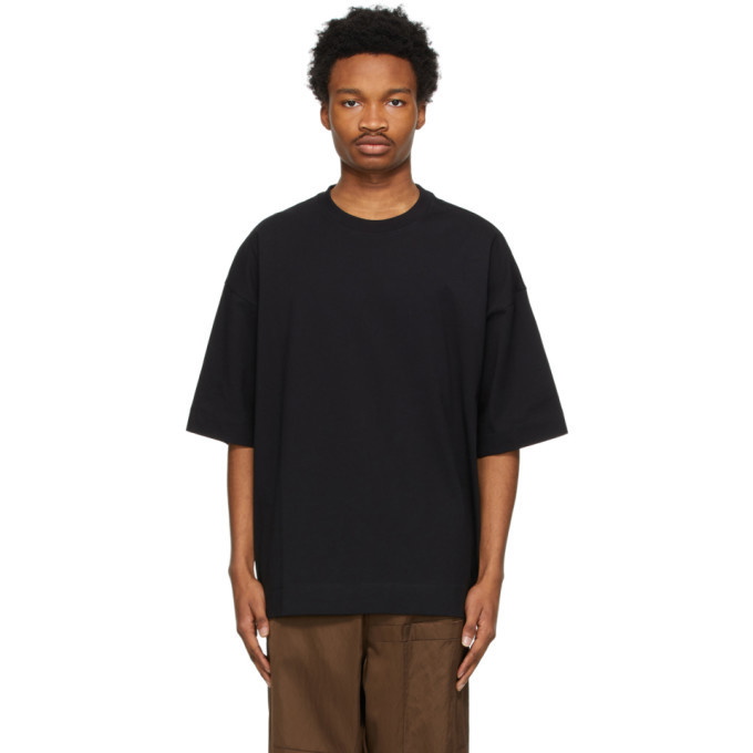 Photo: Dries Van Noten Black Cotton Oversized T-Shirt