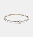 Rainbow K Ball 14kt gold bangle with diamonds