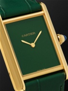 Cartier - Tank Louis Cartier Hand-Wound 25.5mm 18-Karat Gold and Alligator Watch, Ref. No. WGTA0191