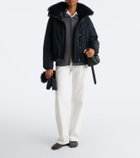 Yves Salomon Wool-trimmed down jacket