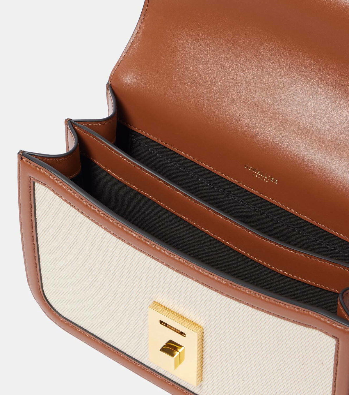 DeMellier Paris leather-trimmed shoulder bag
