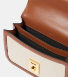 DeMellier Paris leather-trimmed shoulder bag