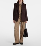 Vince Checked cotton-blend shirt
