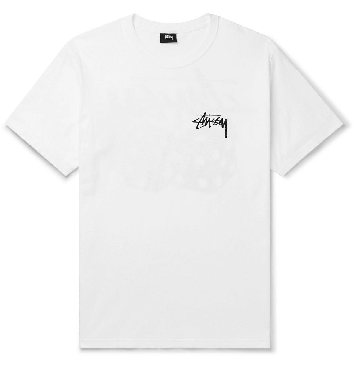 Stüssy - Logo-Print Cotton-Jersey T-Shirt - White Stussy