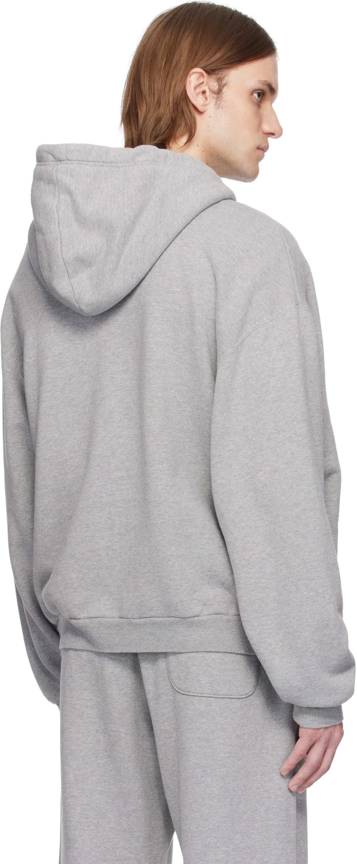【AMBUSH】 WOMENS AMB GRAPHIC ZIP-UP HOODIE AMBUSH SS25 WOMENS AMB GRAPHIC ZIP-UP HOODIE / GRY - NUBIAN