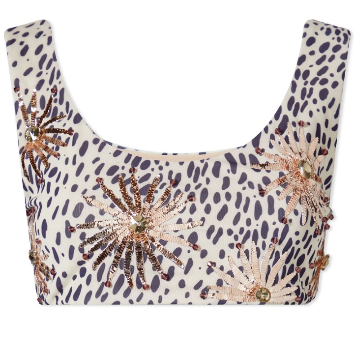 Photo: Oceanus Women's Callie Print Bikini Top in Leopard