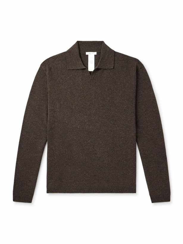 Photo: The Row - Franz Cashmere Polo Shirt - Brown