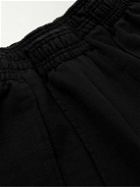 VETEMENTS - Wide-Leg Panelled Cotton-Blend Jersey Sweatpants - Black