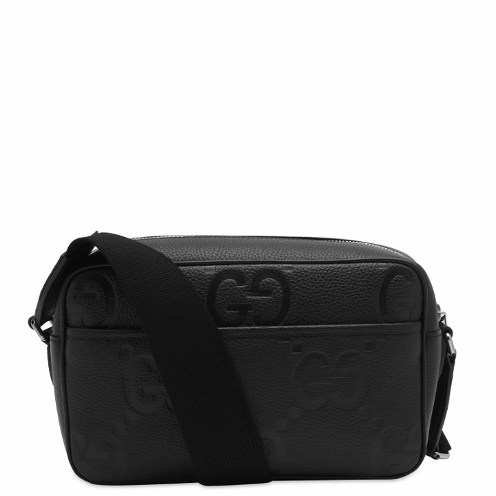 Photo: Gucci Men's Jumbo GG Camera Bag in Black