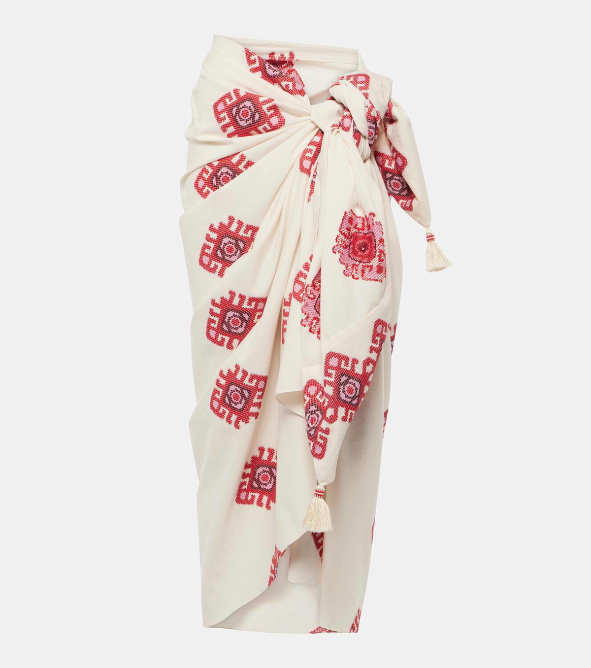 Johanna Ortiz Printed cotton beach cover-up