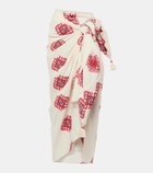 Johanna Ortiz Printed cotton beach cover-up