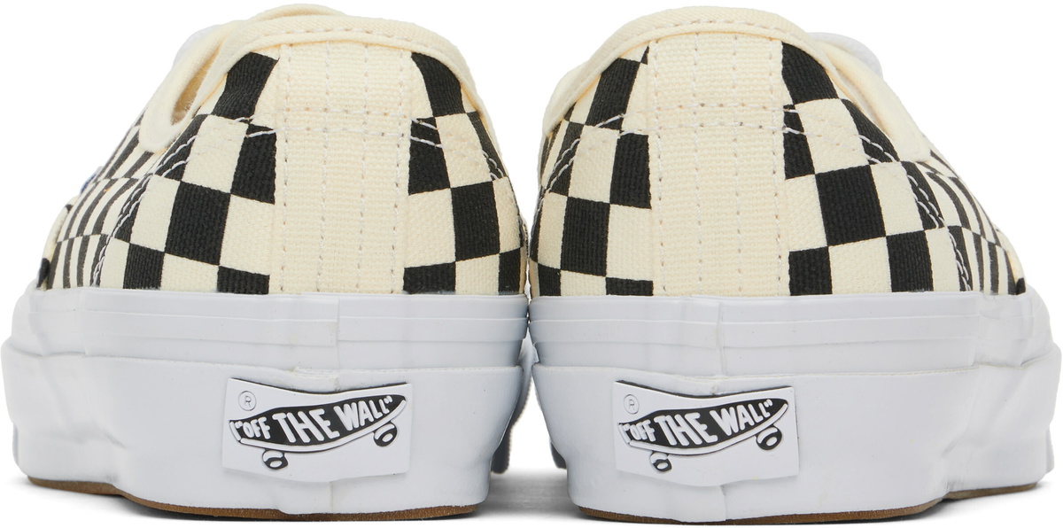 Vans Black & Off-White Premium Authentic Sneakers