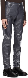 Courrèges Gray Crinkled Trousers