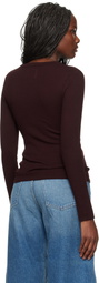 Citizens of Humanity Burgundy Bina Crewneck T-shirt