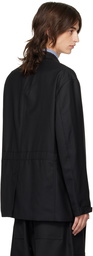 Comme des Garçons Homme Black Belted Blazer