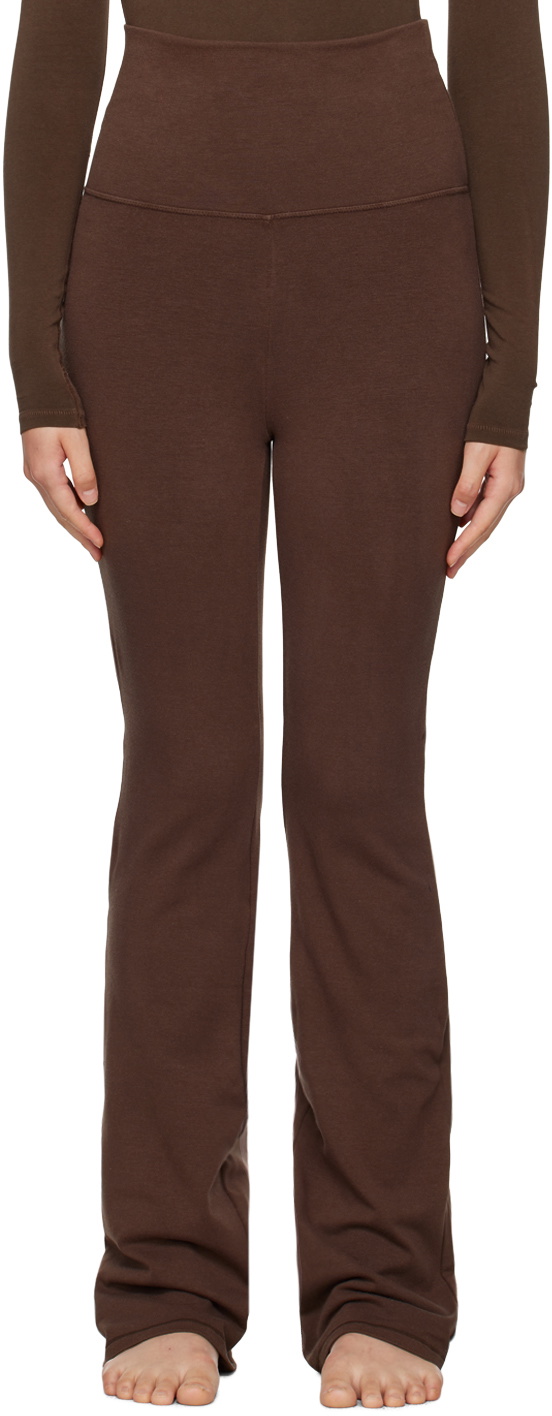 SKIMS Brown Outdoor Foldover Bootcut Leggings SKIMS