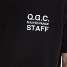 Quiet Golf Men's Q.G.C. Staff T-Shirt in Black