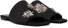 Lanvin Black Satin Sandals