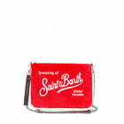 MC2 Saint Barth Parisienne Red Corduroy Cross-body Pouch Bag