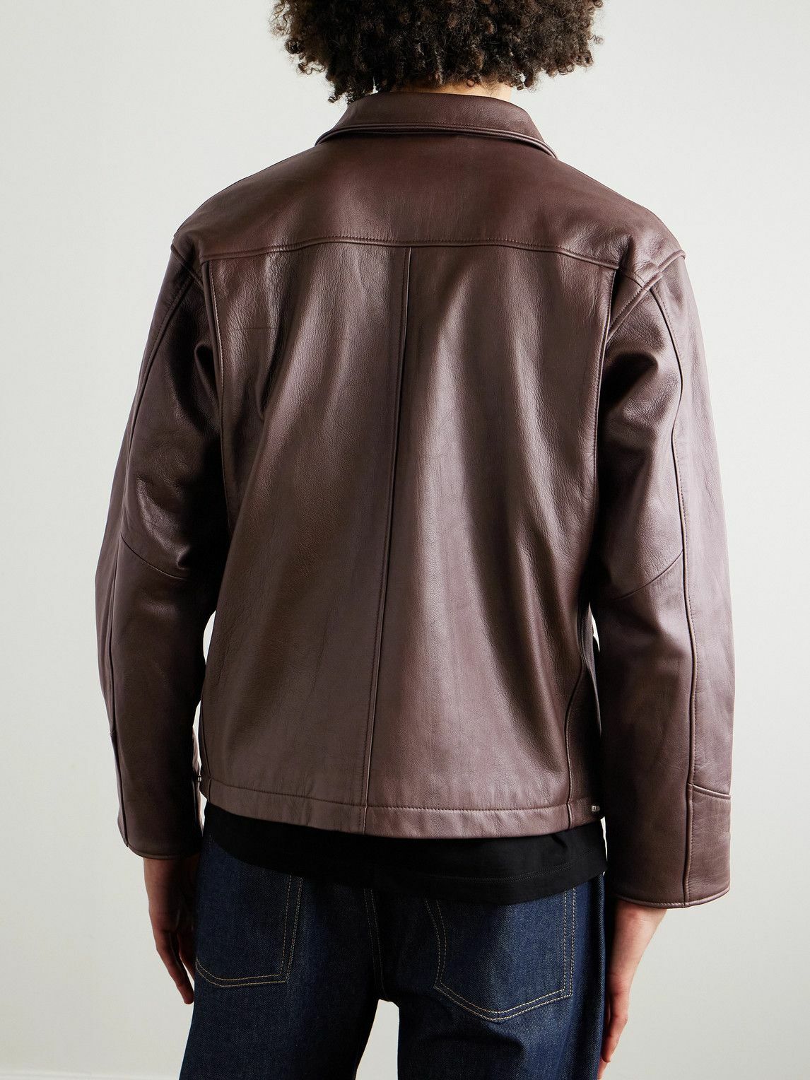Neighborhood - PM Leather Jacket - Brown Neighborhood