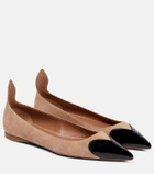 Alaïa Le Cœur suede ballet flats