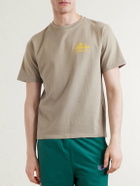 Aimé Leon Dore - Unisphere Logo-Print Cotton-Jersey T-Shirt - Neutrals