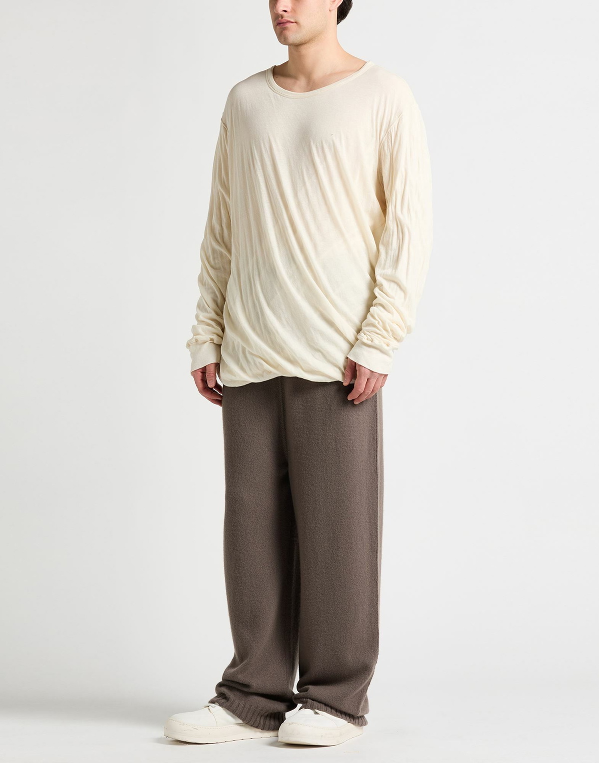 Rick Owens Mens T-shirt Cream