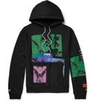 Heron Preston - Oversized Printed Loopback Cotton-Jersey Hoodie - Black