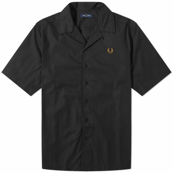 Photo: Fred Perry Men's Chequerboard Vacation Shirt in Black