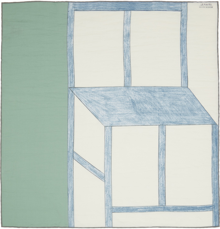 Photo: LEMAIRE Multicolor Blue Chair Scarf
