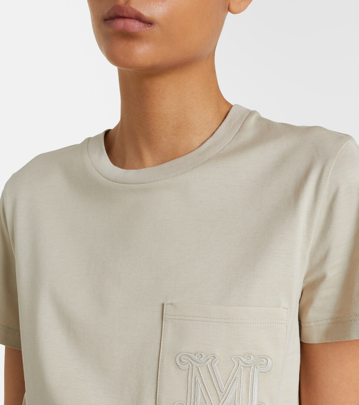 Max Mara Monogram cotton jersey T-shirt
