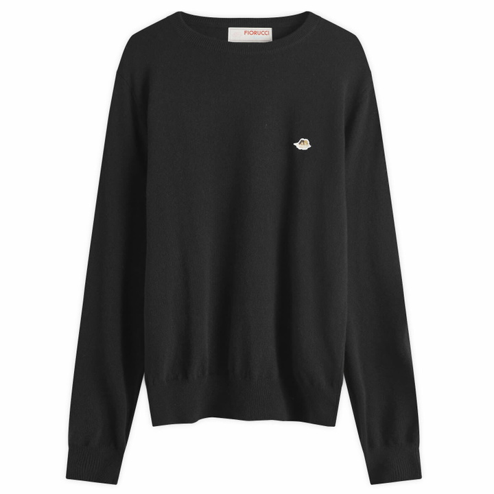 Photo: Fiorucci Women's Angel Patch Oversized Sweater in Black