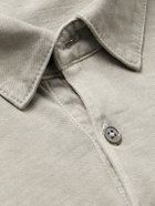 James Perse - Supima Cotton-Jersey Polo Shirt - Gray