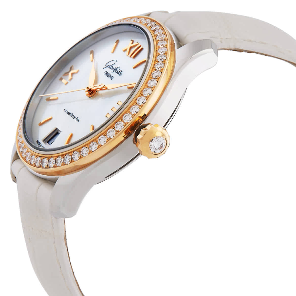 Glashutte Original Lady Serenade Automatic Diamond Watch 1-39-22-09-16-44