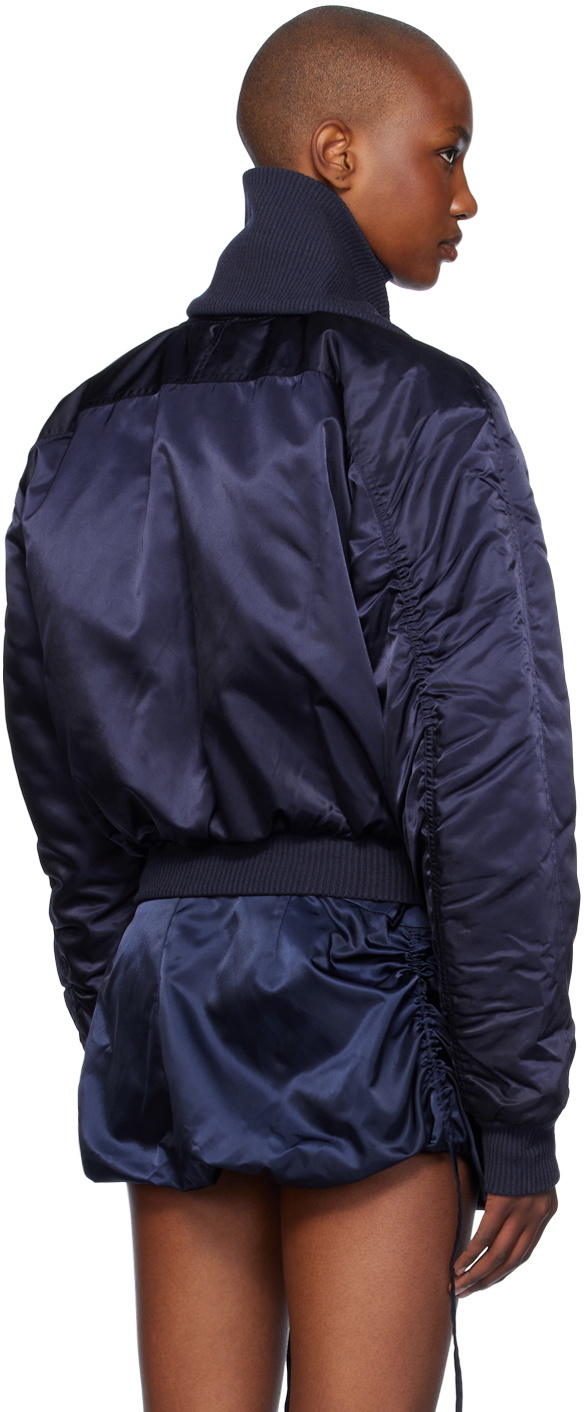 Ottolinger Navy Scarf Bomber Jacket