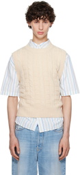 Acne Studios Beige Cable Vest