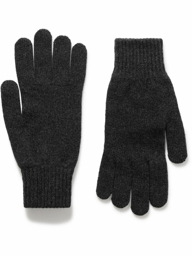 Photo: Sunspel - Recycled-Cashmere Gloves - Gray