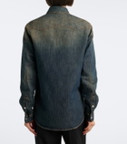 Fendi Cotton-blend denim shirt