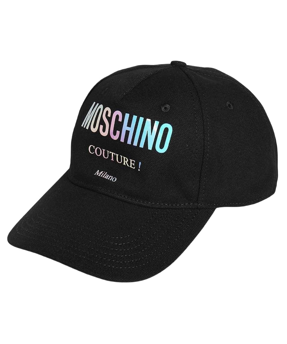Moschino Black Metallic Logo Cap Moschino