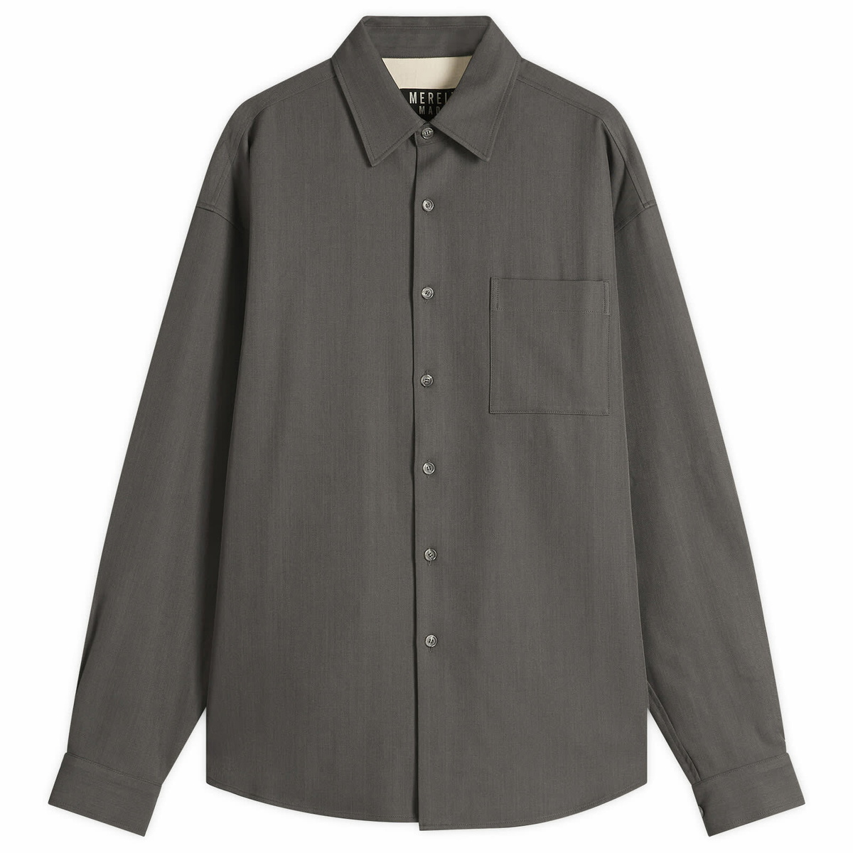 Merely Made Men's Lazy Overshirt in Asphalt Grey