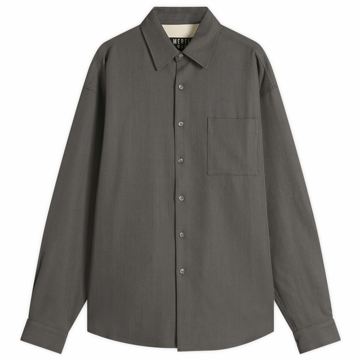 Photo: Merely Made Men's Lazy Overshirt in Asphalt Grey