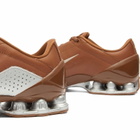 Nike T90 Shox Magia Qs Sneaker in Pecan/Silver/Brown