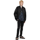 Sacai Black and Blue Sun Surf Edition Monstera Shirt