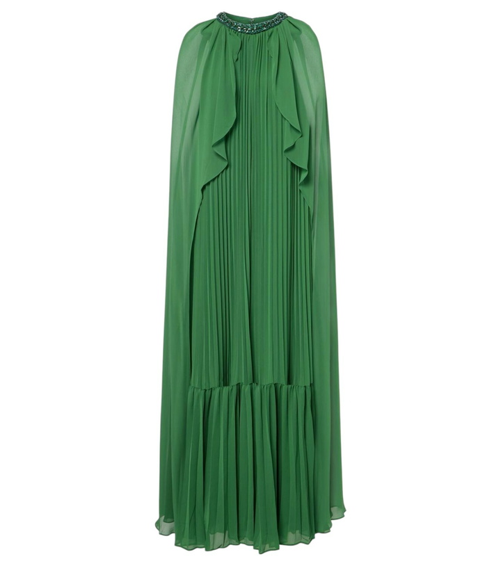 Photo: Self-Portrait Caped chiffon gown