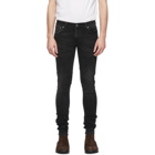 Nudie Jeans Black Tight Terry Jeans