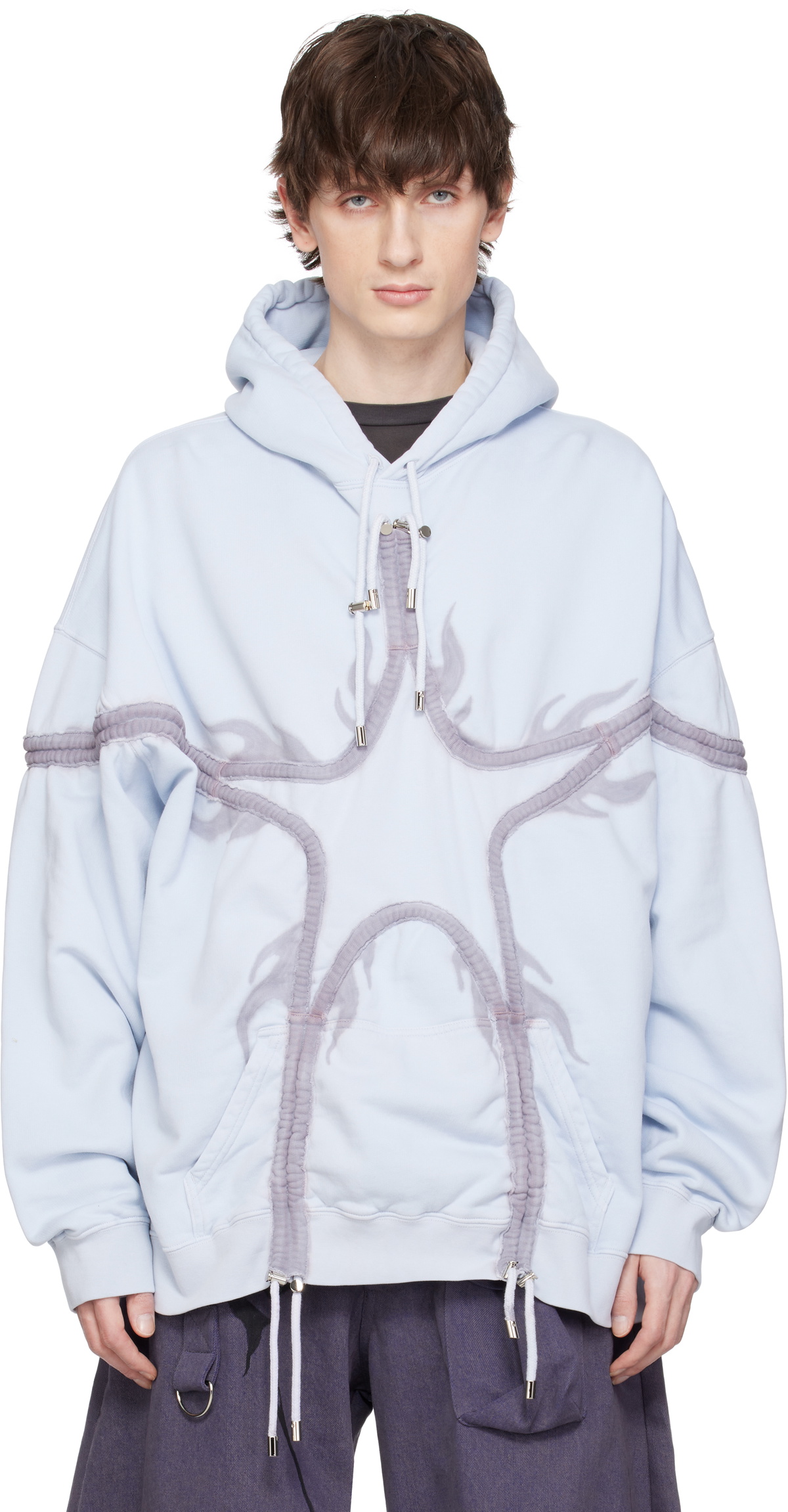 Collina Strada Navy Heart Hoodie Collina Strada
